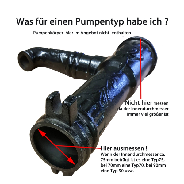 Kolben für Schwengelpumpe Typ 75